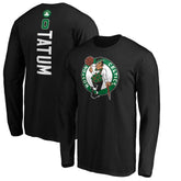 Jayson Tatum Boston Celtics Playmaker Name & Number Long Sleeve T-Shirt - Black cheap