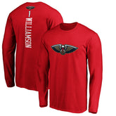 Zion Williamson New Orleans Pelicans Playmaker Name & Number Long Sleeve T-Shirt - Red online