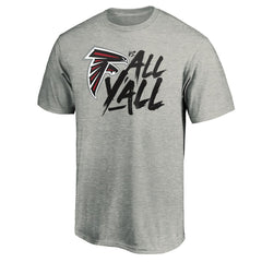 Atlanta Falcons Falcons vs. All Y'all T-Shirt - Heather Gray for sale