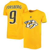 Filip Forsberg Nashville Predators Youth Player Name & Number T-Shirt Gold