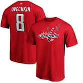 Alexander Ovechkin Washington Capitals Fanatics Authentic Stack Player Name & Number T-Shirt Red
