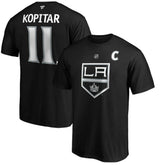 Anze Kopitar Los Angeles Kings Fanatics Authentic Stack Player Name & Number T-Shirt Black