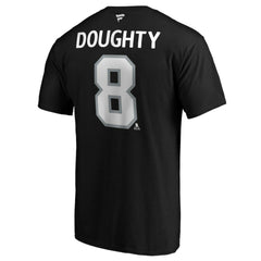 Drew Doughty Los Angeles Kings Fanatics Authentic Stack Name & Number Team T-Shirt Black