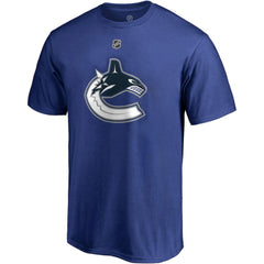Elias Pettersson Vancouver Canucks Fanatics Authentic Stack Player Name & Number T-Shirt Blue