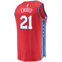 Joel Embiid Philadelphia 76ers Youth 2019/20 Fast Break Replica Player Team Jersey - Statement Edition - Red | Fanatics online