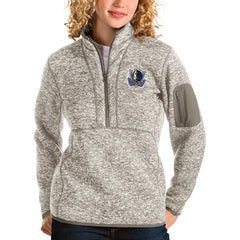 Dallas Mavericks Antigua Women's Fortune Quarter-Zip Pullover Jacket sale - Natural discount