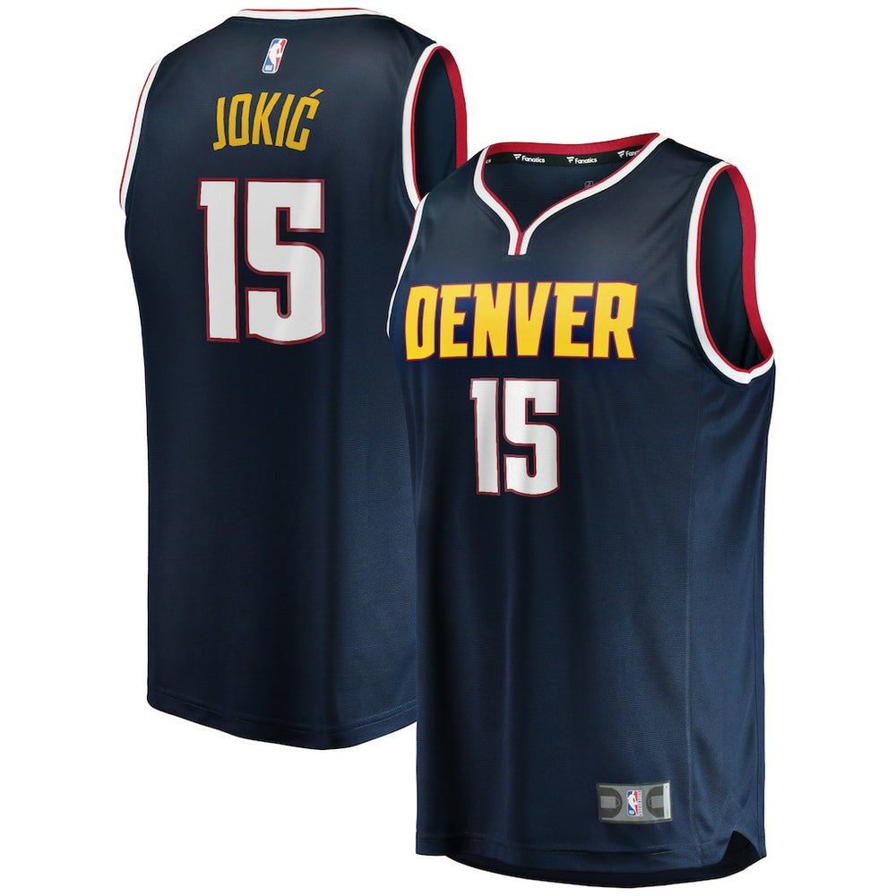 Nikola Jokic Denver Nuggets Fast Break Player Jersey sale - Icon Editi- Navy | Fanatics online