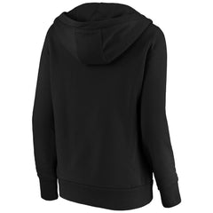 New Orleans Saints Women's Primary Team Logo V-Neck Pullover Hoodie - Black sale