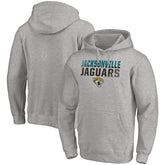 Jacksonville Jaguars Fade Out Fitted Pullover Hoodie - Heather Gray outlet
