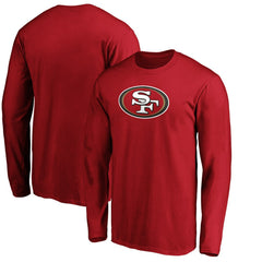San Francisco 49ers Team Lockup Long Sleeve T-Shirt - Scarlet outlet