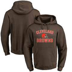Cleveland Browns Victory Arch Team Fitted Pullover Hoodie - Brown outlet