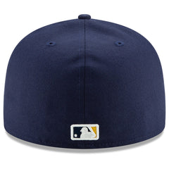 Milwaukee Brewers Home Authentic Collection On-Field 59FIFTY Fitted Hat - Navy | New Era