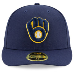 Milwaukee Brewers Authentic Collection On-Field Low Profile 59FIFTY Fitted Hat - Navy | New Era