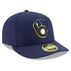 Milwaukee Brewers Authentic Collection On-Field Low Profile 59FIFTY Fitted Hat - Navy | New Era