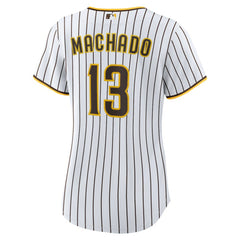 Manny Machado San Diego Padres Women's Home Replica Player Jersey - White/Brown | Nike