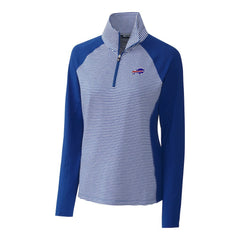 Buffalo Bills Cutter & Buck Women's Forge Tonal Stripe Half-Zip Pullover Jacket - Blue online