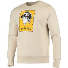 Pittsburgh Pirates Majestic Threads Fleece Pullover Sweatshirt - Oatmeal