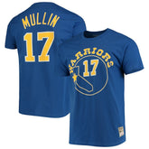 Chris Mullin Golden State Warriors Hardwood Classics Name & Number Team T-Shirt sale - Royal | Mitchell & Ness outlet