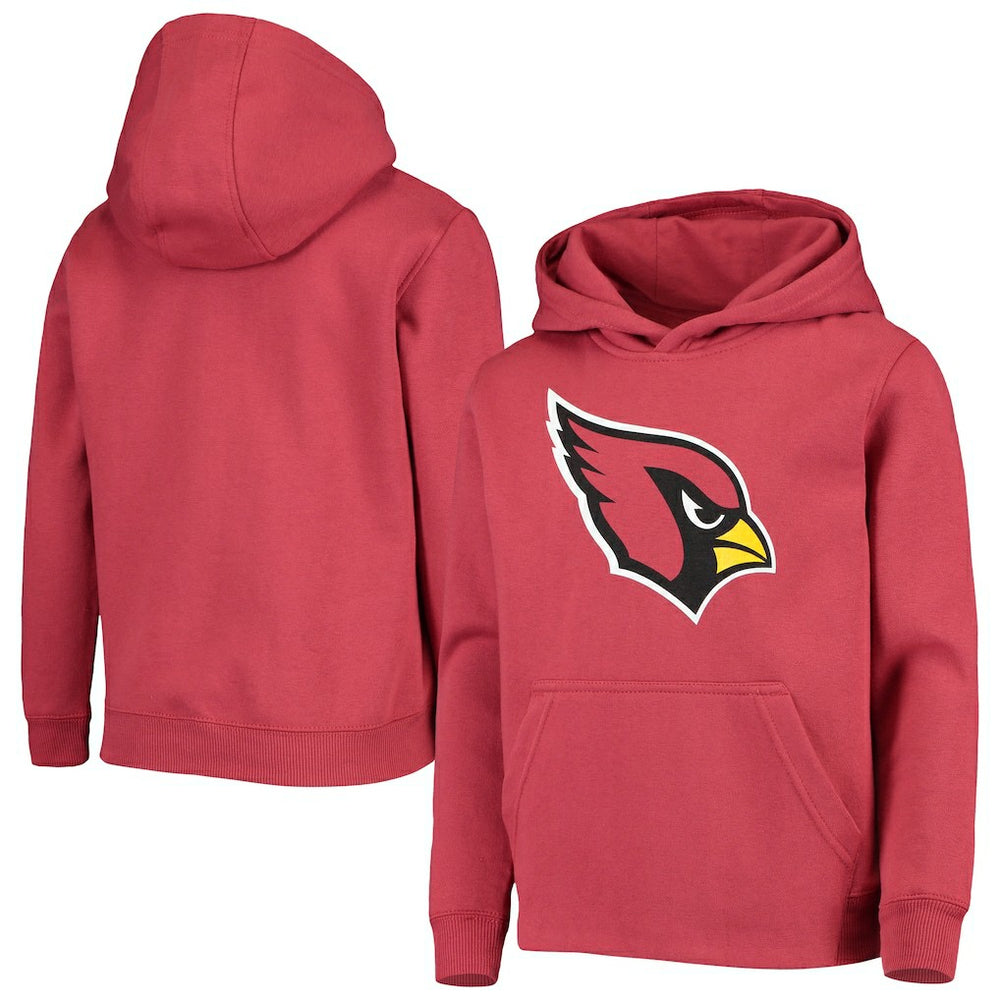 Arizona Cardinals Youth Primary Team Logo Pullover Hoodie - Cardinal sale
