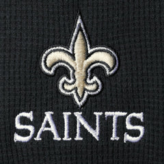 New Orleans Saints Dunbrooke Logo Maverick Thermal Henley Long Sleeve T-Shirt - Black online