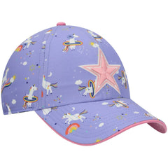 Dallas Cowboys '47 Girls Preschool Unicorn Clean Up Adjustable Hat - Purple on sale