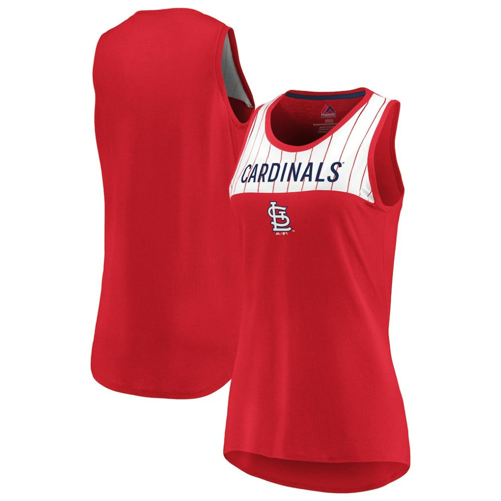 St. Louis Cardinals Majestic Women's Break From Tradition Tank Top - Red