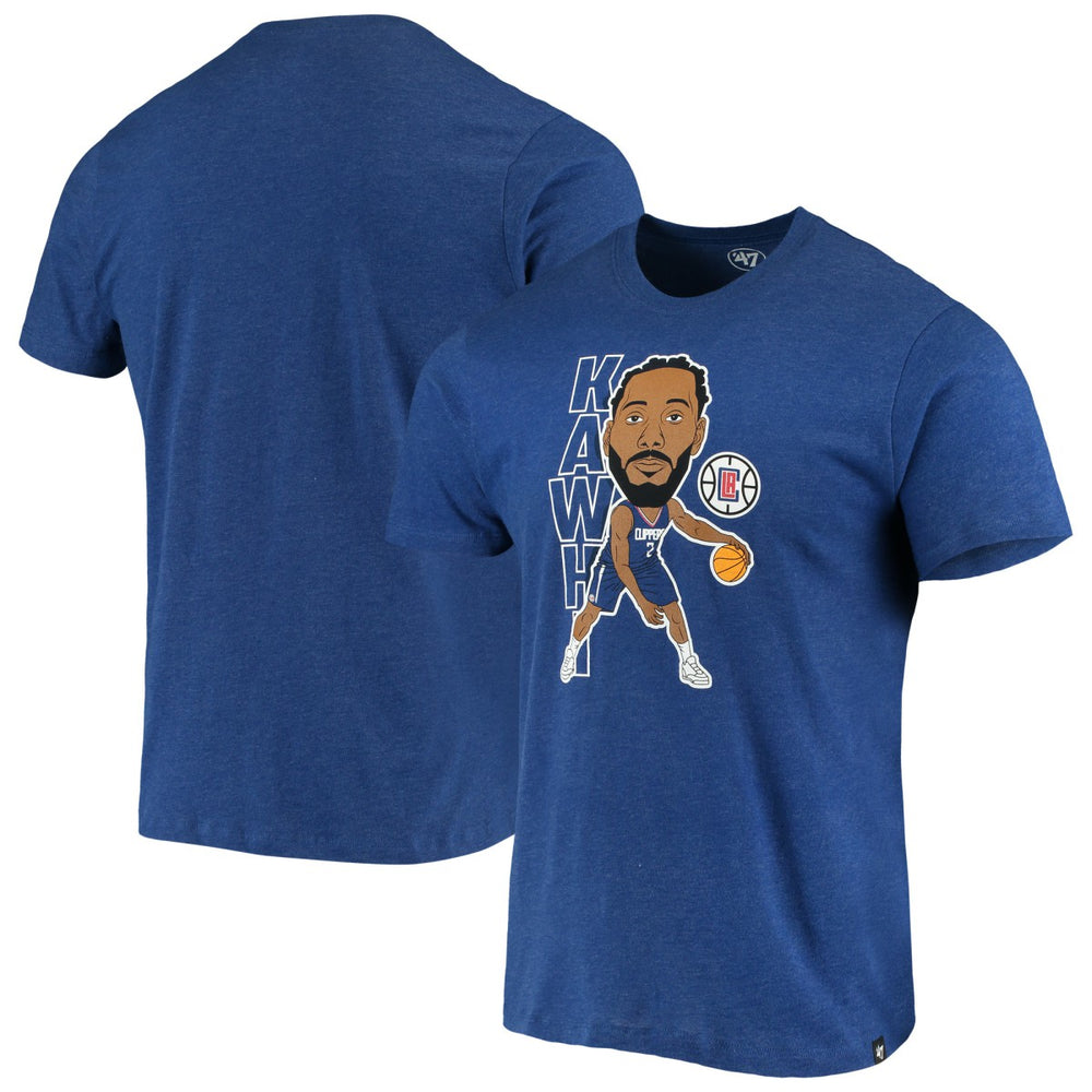 Kawhi Leonard LA Clippers '47 Bobblehead T-Shirt - Heathered Royal | 47 brand sale