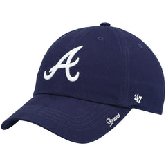 Atlanta Braves Women's Team Miata Clean Up Adjustable Hat - Navy | 47 brand