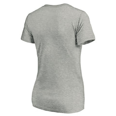 San Jose Sharks Women's Graffiti Shark V-Neck T-Shirt Heather Gray