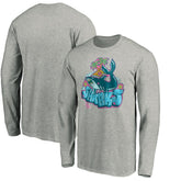 San Jose Sharks Graffiti Shark Long Sleeve T-Shirt Heather Gray