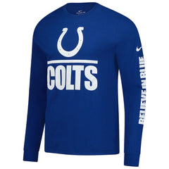 Indianapolis Colts Split Local Long Sleeve T-Shirt - Royal | Nike sale