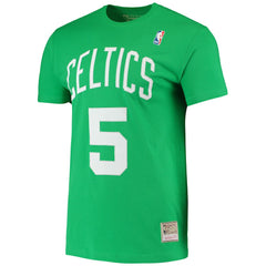 Kevin Garnett Boston Celtics Hardwood Classics Stitch Name & Number T-Shirt - Kelly Green | Mitchell & Ness for sale