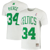 Paul Pierce Boston Celtics Hardwood Classics Stitch Name & Number T-Shirt - White | Mitchell & Ness discount