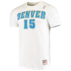 Carmelo Anthony Denver Nuggets Hardwood Classics Stitch Name & Number T-Shirt - White | Mitchell & Ness online