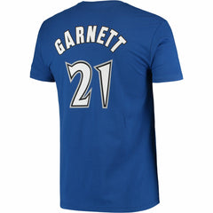 Kevin Garnett Minnesota Timberwolves Hardwood Classics Stitch Name & Number T-Shirt - Blue | Mitchell & Ness shop