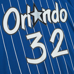 Shaquille O'Neal Orlando Magic Hardwood Classics Stitch Name & Number T-Shirt - Blue | Mitchell & Ness shop