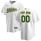 Athletics Home Replica Custom Jersey - White | Nike