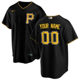 Pittsburgh Pirates Alternate Replica Custom Jersey - Black | Nike