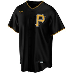 Pittsburgh Pirates Alternate Replica Custom Jersey - Black | Nike