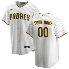 San Diego Padres Home Replica Custom Jersey - White | Nike