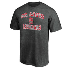 St. Louis Cardinals Heart & Soul T-Shirt - Heather Charcoal