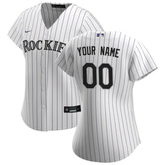 Colorado Rockies Women's Home Replica Custom Jersey - White | Nike