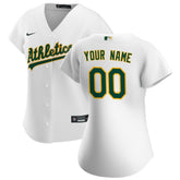 Athletics Women's Home Replica Custom Jersey - White | Nike