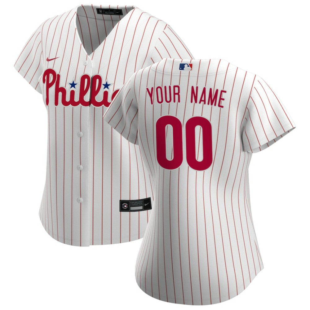 Philadelphia Phillies Women's Home Replica Custom Jersey - White | Nike