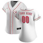 Cincinnati Reds Women's Home Replica Custom Jersey - White | Nike