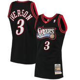 Allen Iverson Philadelphia 76ers 1997/98 Hardwood Classics Authentic Jersey - Black | Mitchell & Ness discount