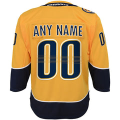 Nashville Predators Youth Home Premier Custom Jersey Yellow