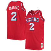 Moses Malone Philadelphia 76ers 1982/83 Big & Tall Hardwood Classics Swingman Jersey - Red | Mitchell & Ness for sale