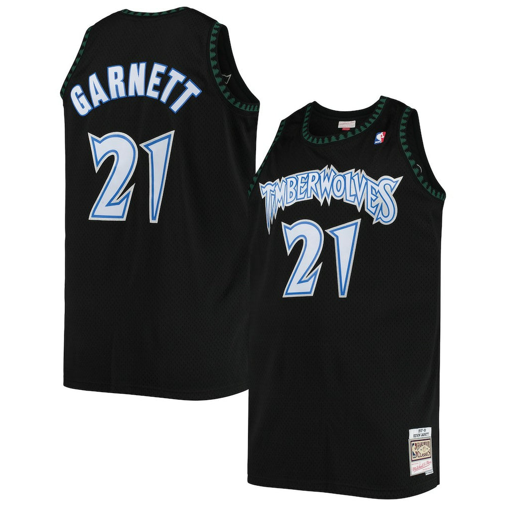 Kevin Garnett Minnesota Timberwolves 1997/98 Big & Tall Hardwood Classics Swingman Jersey - Black | Mitchell & Ness on sale