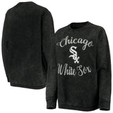 Chicago White Sox G-III 4Her by Carl Banks Women's Script Comfy Cord Pullover Sweatshirt - Black